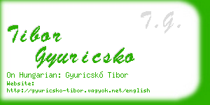 tibor gyuricsko business card